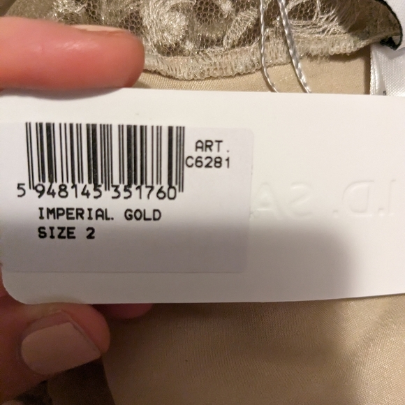 Body corset silk and gold embroidery - Picture 10 of 16